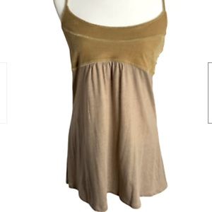 Free People - Pretty Velvet Knit Tank With side buttons. Size S
